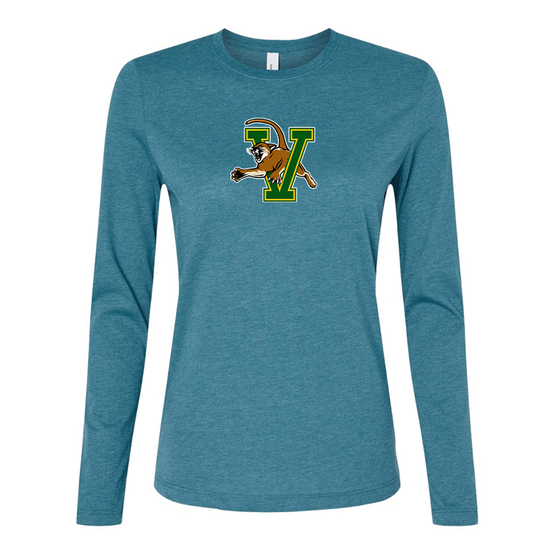 BELLA CANVAS Women’s Vermont Catamounts Jersey Long Sleeve Tee